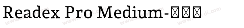 Readex Pro Medium字体转换